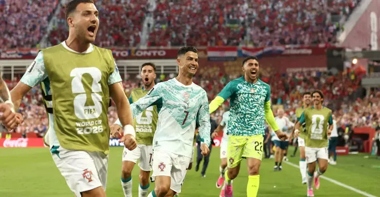 নাটকীয় জয়ে শেষ ষোলোয় পর্তুগাল